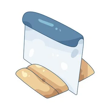 Dough scraper Stock Illustration