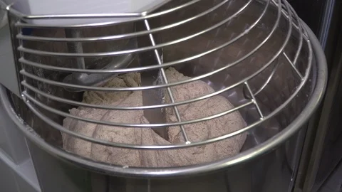 Dough setting in mixing machine  Stock Footage 85903098