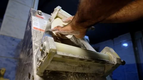 Dough Sheeter Machine Stock Footage 337499648