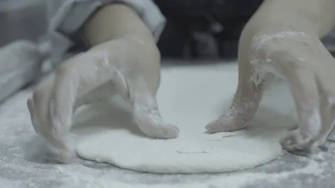 Dough in slow motion Stock Footage 82042802