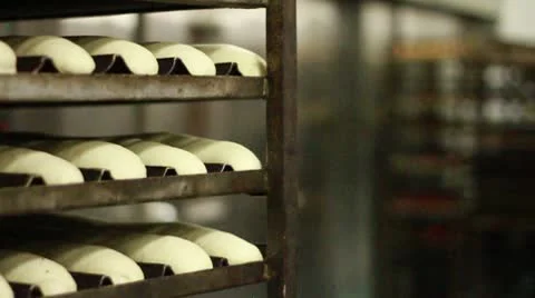 Dough stacks Stock Footage 9455542