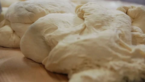 Dough On The Table Closeup Stock Footage 141769979
