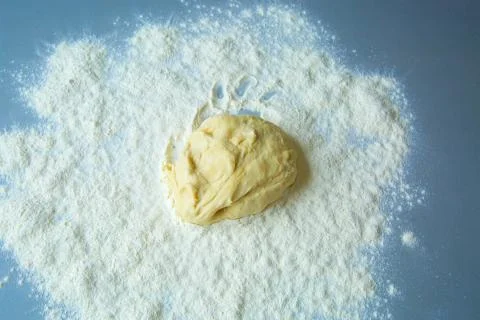 The dough is on the table Фото