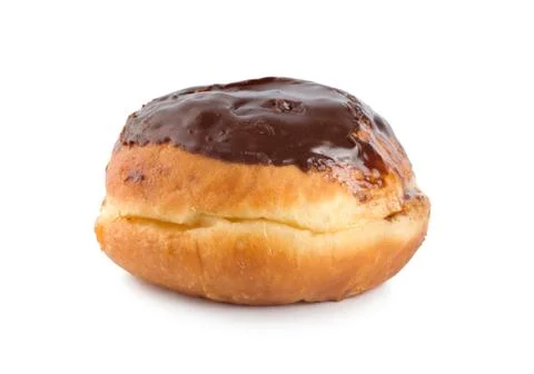 Doughnut with chocolate Stock Photos