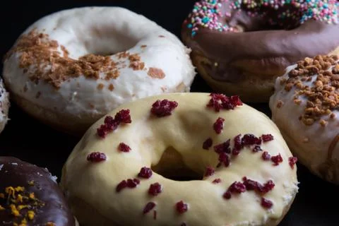 Doughnut close up Foto stock