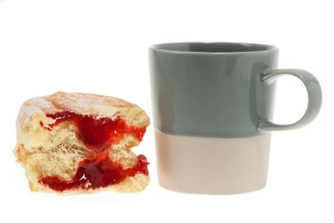 Doughnut with coffee Stock Photos