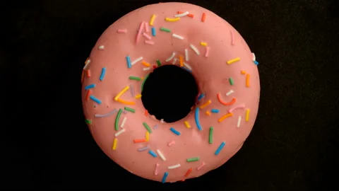 Doughnut glazed close-up. Stock Footage 98098955