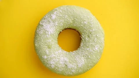 Doughnut glazed close-up. Stock Footage 99147843