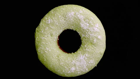 Doughnut glazed close-up. 스톡 동영상 142676864