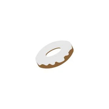 Doughnut graphic element design template Stock Illustration