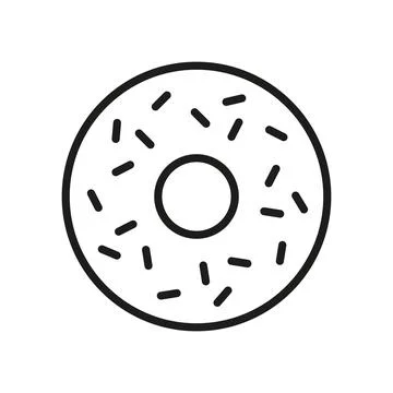 Doughnut icon vector design templates simple and modern Stock Illustration