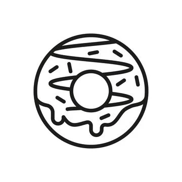Doughnut icon vector design templates simple and modern Stock Illustration