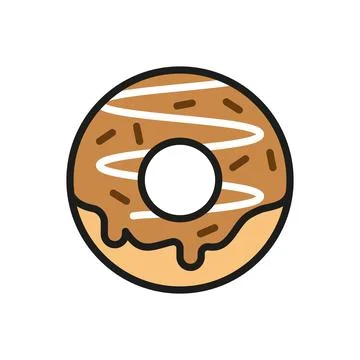 Doughnut icon vector design templates simple and modern Stock Illustration