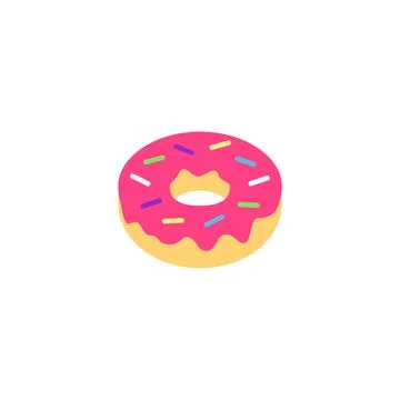 Doughnut icon. Vector illustration design. Stock Illustration