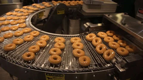 Doughnut machine Stock Footage 60677889
