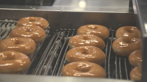 Doughnut machine Stock Footage