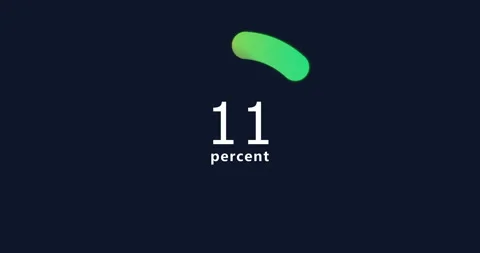 Doughnut Pie chart 2D animation. Statistics, increase, growth, rise. Business Video stock 168331978