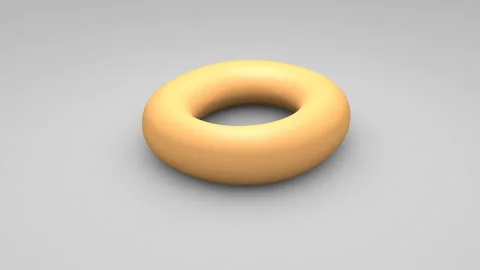 Doughnut with pink glaze on white background. Stock Footage 100185451