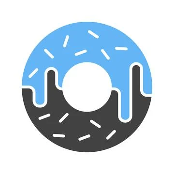 Doughnut sprinkled icon vector image. Stock Illustration