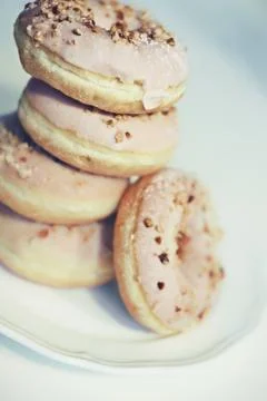 Doughnut tower Stock Photos