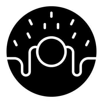 Doughnut Vector Icon Design Illustration Stock Illustration