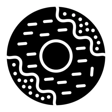 Doughnut Vector Icon Design Illustration Stock Illustration