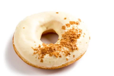 Doughnut on white table Stock Photos