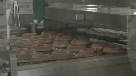 Doughnuts Being Fried Stock Footage 37209922