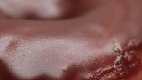 Doughnuts That Rotate 360 Degrees on the Plate Stock Footage 248566493