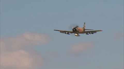 Douglas A-1 Skyraider 動画素材 41777777