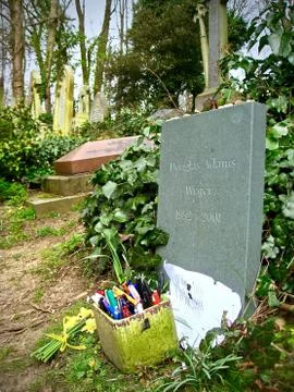 Douglas Adams Grave Stock Photos