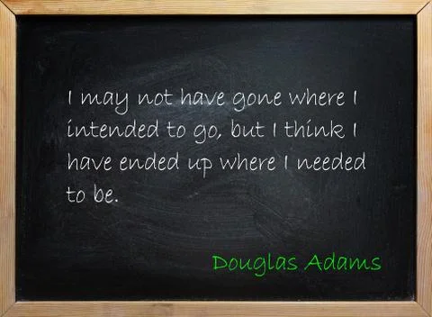 Douglas Adams quote Stock Photos