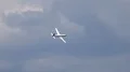Douglas DC-6b airshow flight demonstration with clouds sky 4k or 4k+ Resolution