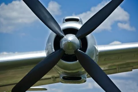 Douglas dc-7 propeller Stock Photos