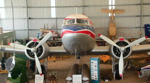 Douglas DC3 Exterior From Front Stock Footage 61963325