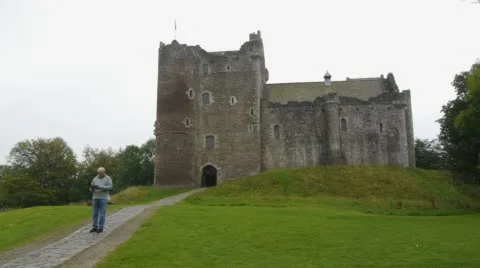 Doune Castle Stock Footage 56697436