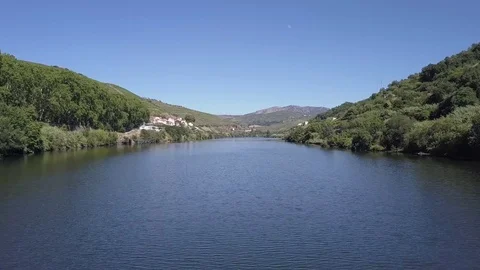 Douro River Aerial Landscape 4 Stock Footage 80455148