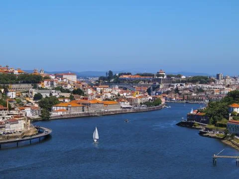 Douro river in porto Stock Photos