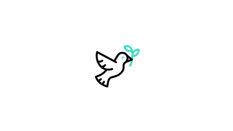 Dove Animated Icon Stock Footage 320232852