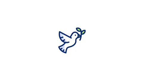 Dove Animated Icon Stock Footage 320341940