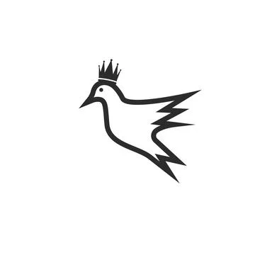 Dove bird icon vector ilustration design template Stock-Illustration