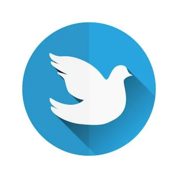 Dove flat icon Stock Illustration