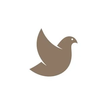 Dove flat icon Stock Illustration