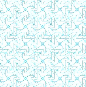 Dove geometric pattern seamless. pigeon background Stock Illustration