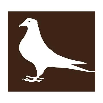 Dove icon 库存插图