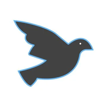 Dove Icon Image. Stock Illustration