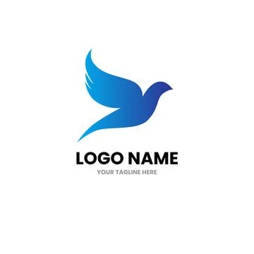 Dove logo design vector template. 스톡 일러스트