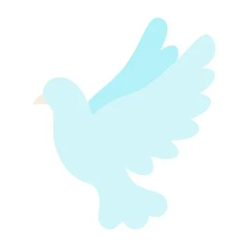 Dove logo icon Vector. Abstract Flying dove logo elegant silhouette design Stock Illustration