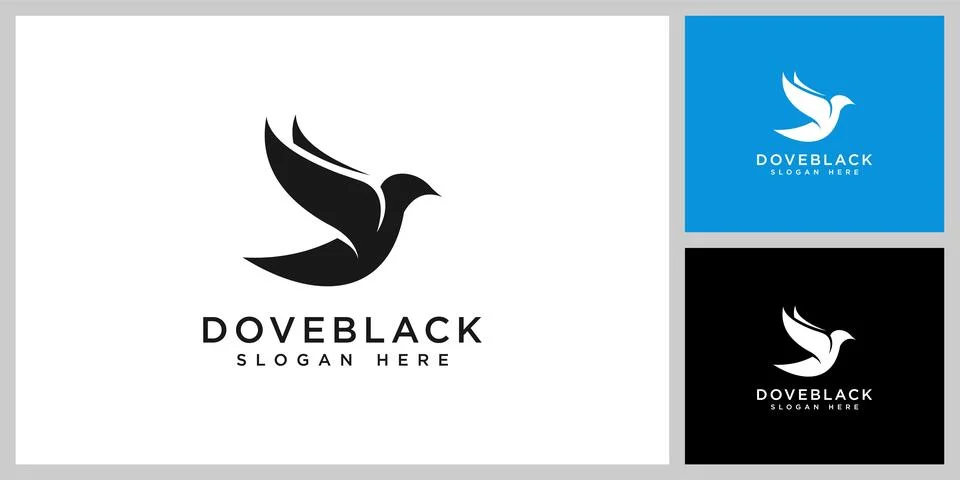 Dove logo vector design template Illustrazione stock