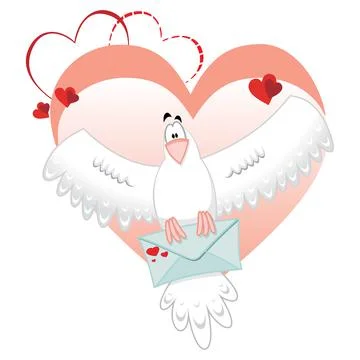Dove mail Stock Illustration